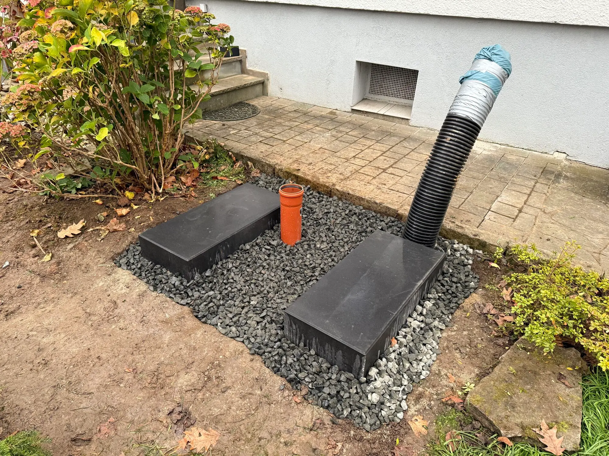 Wärmepumpenfundament – Nachher